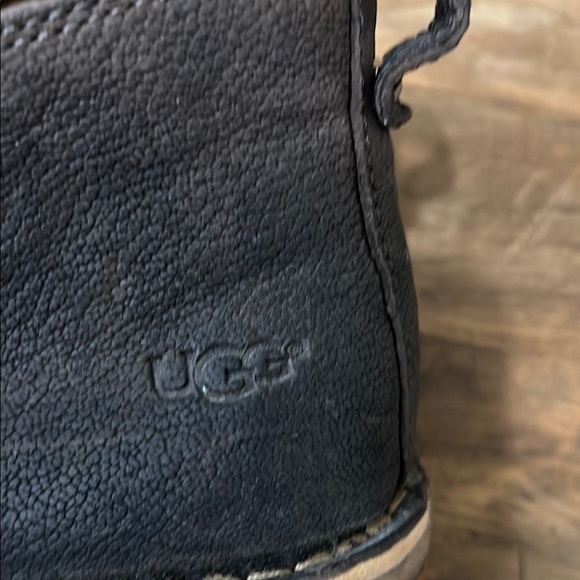 UGG Womens Bonhan Brown Leather Shoes Boots size 9.5 - Picture 3 of 8